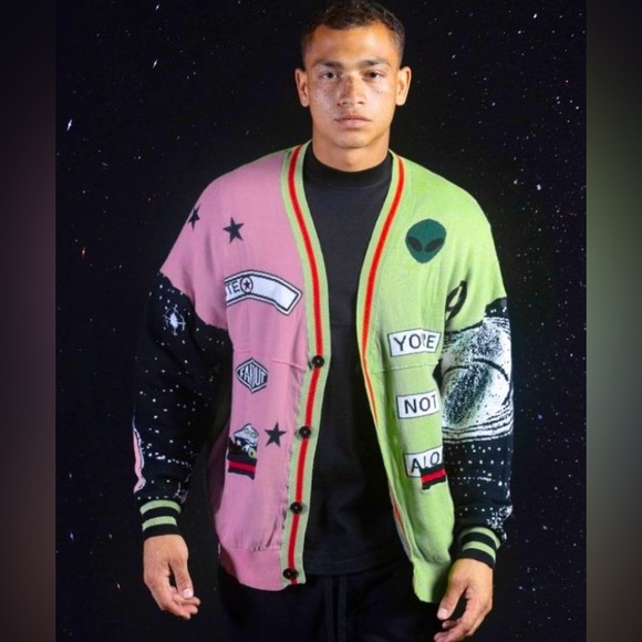 New Spirit Jersey Out of the World Cardigan Unisex Sz XS - Women Medium - Picture 4 of 8